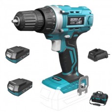Dedra Set Masina de gaurit si insurubat SAS+ALL 2 acumulatori Li-Ion 18V 2.0Ah incarcator si geanta